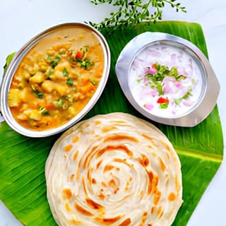 Parotta with veg kurma