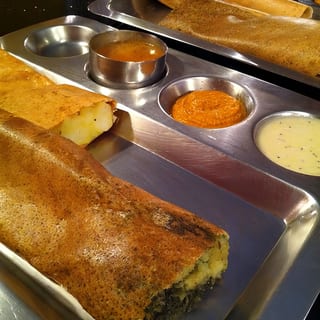 Spinach Masala Dosa